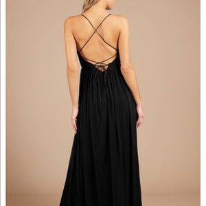 Tobi long black maxi dress